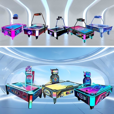 Interactive Educational Children's Air Puck Ice Hockey Table Two-Player Competition Amusement Park Entertainment for 1 Year